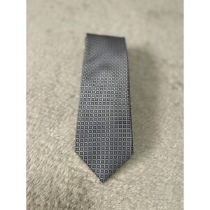 New Joseph Abboud Men's Neck Silk Tie Blue Geometric NWT
